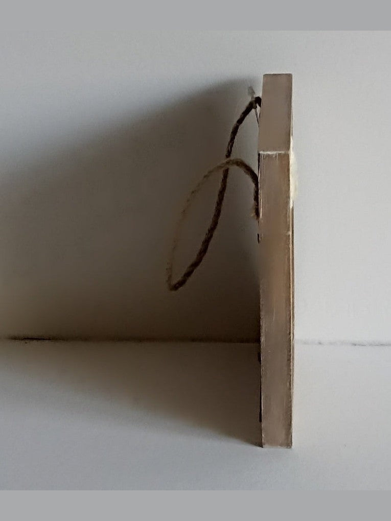 Cornice Portafoto Provenzale Cuore – Legno, Stoffa e Pizzo