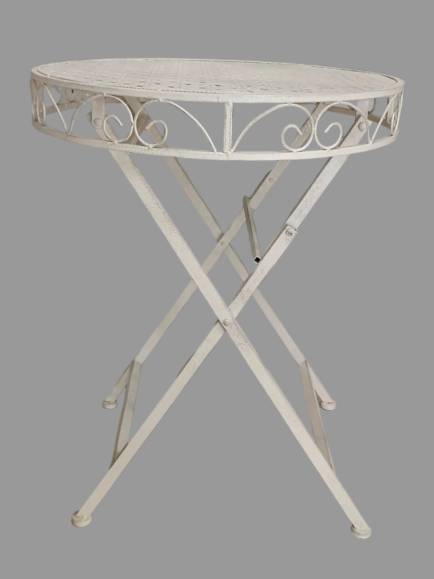 Set Tavolino e Due Sedie in Ferro Shabby Chic